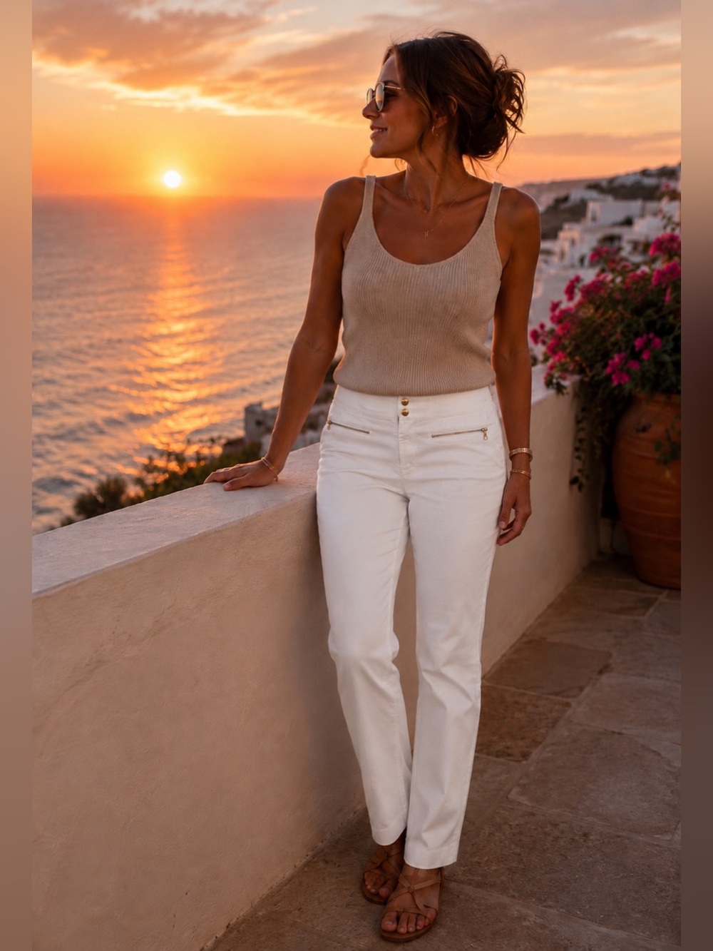 Lauren Ralph Lauren White Straight Leg Stretch Pants 12